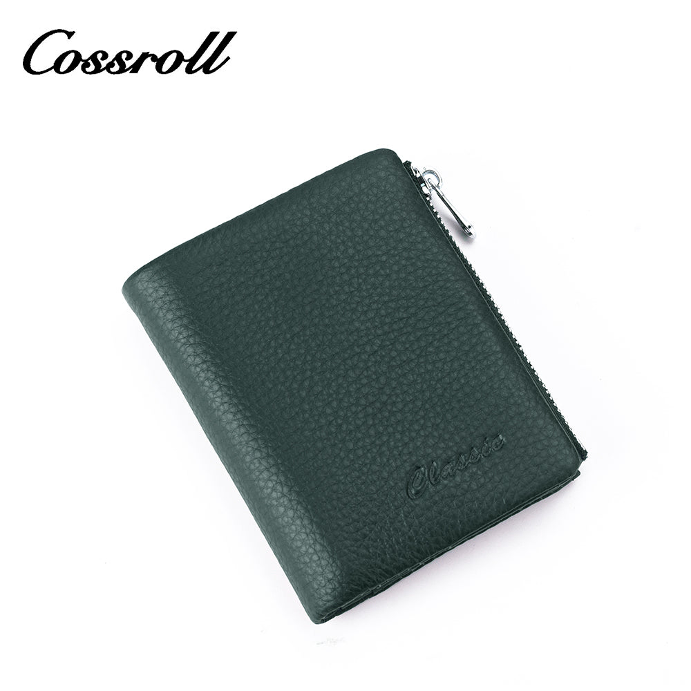 Spot Goods green leather small wallet women's With Wholesale direct sales