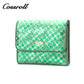 High-grade snakeskin leather short purse female 2024 temperament new wallet