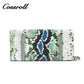 New snakeskin print leather wallet