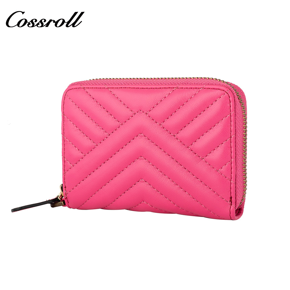 New leather wallet short first layer cowhide women's advanced sense purse small purse for women