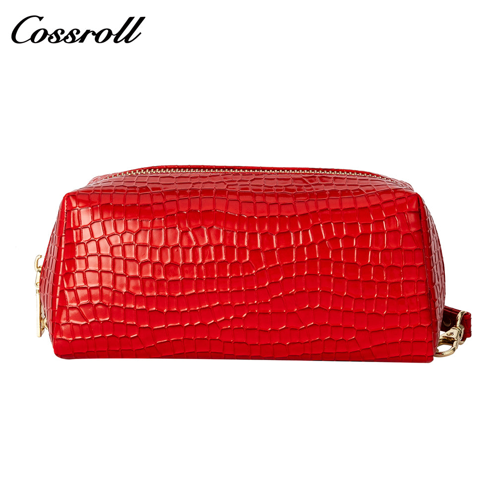 New leather wallet short first layer cowhide women's advanced sense purse small purse embossed stone pattern for women