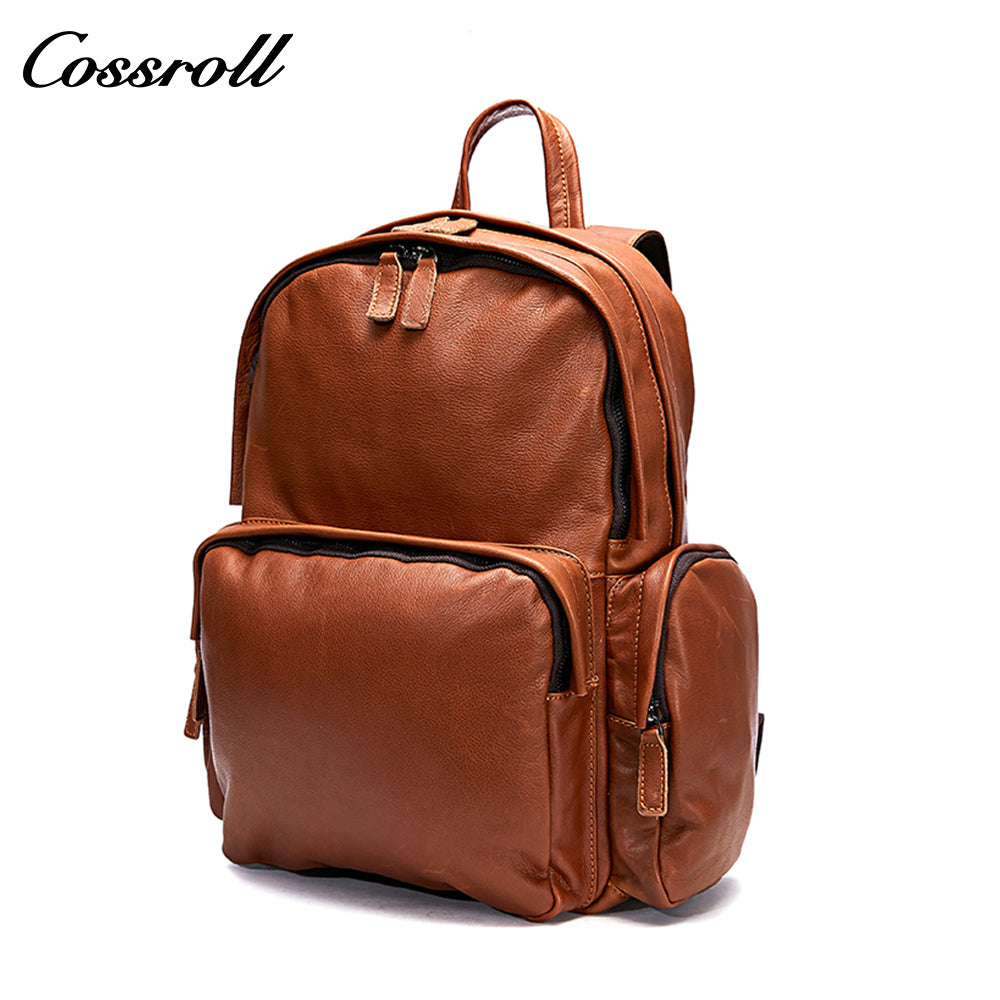 Casual outdoor vintage leather backpack Daily activities Large Space Backpack Office laptop backpack Crazy Horse leather bag