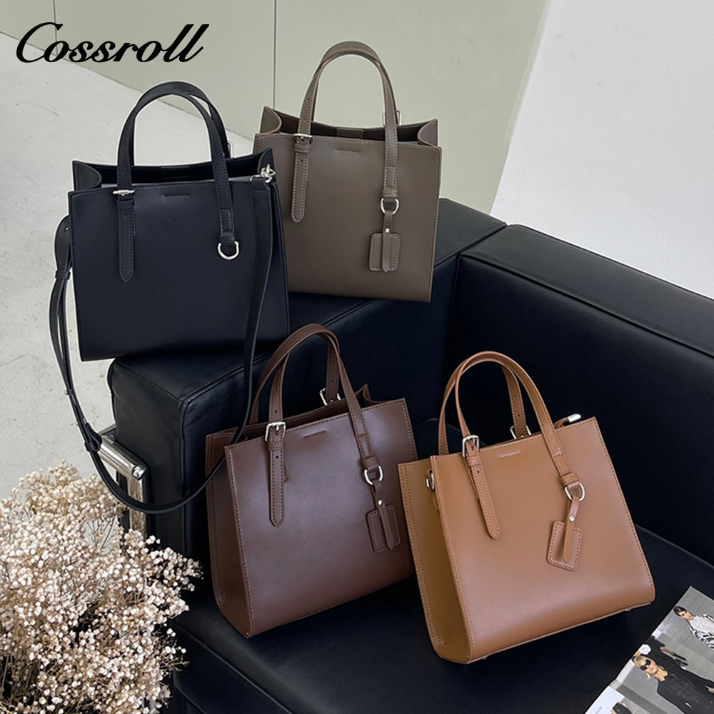 Leather women's bag 2024 new handbag large capacity advanced sense of fashion single shoulder crossbody Tote bag