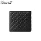 Men's Diamond Quilted Genuine Leather Bifold Short Wallet, Multi-Slot Functional Card Holder, Minimalist Purse for Business, Commute & Daily Casual Use
