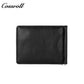 Customised Plain Layer Cowhide Men's Wallet Genuine Leather Money Clip Multifunctional