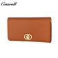 Women's Wallet ins Trendy Solid Color Simple Folding Coin Purse Genuine Texture Net Red Lock Wallet walle