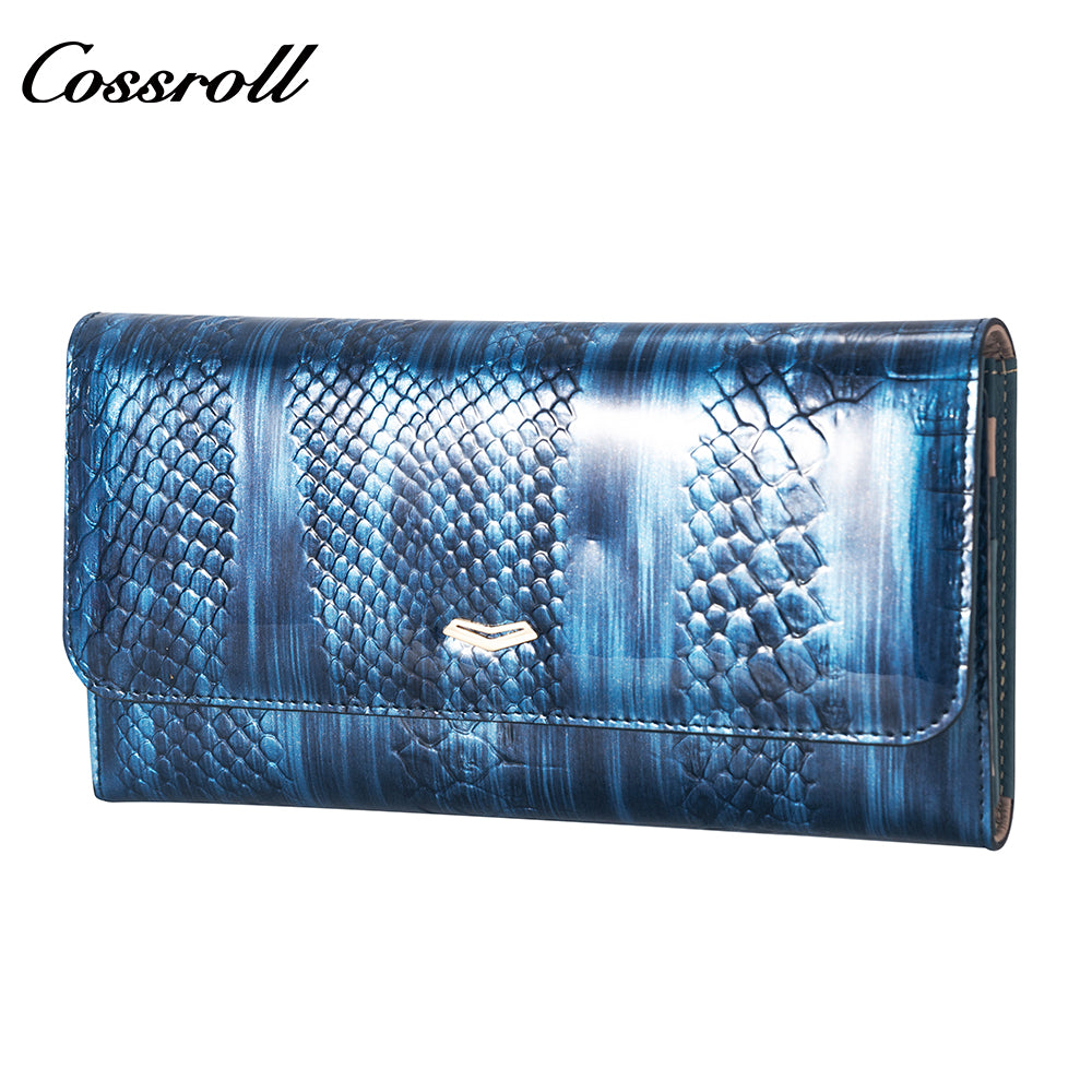 Best Selling Promotional Price luxury leather travel  crocodile texture Genuine Leather