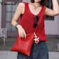 Light Soft head layer cowhide totebag 2025 new minimalist niche leather women's bag commuter shoulder