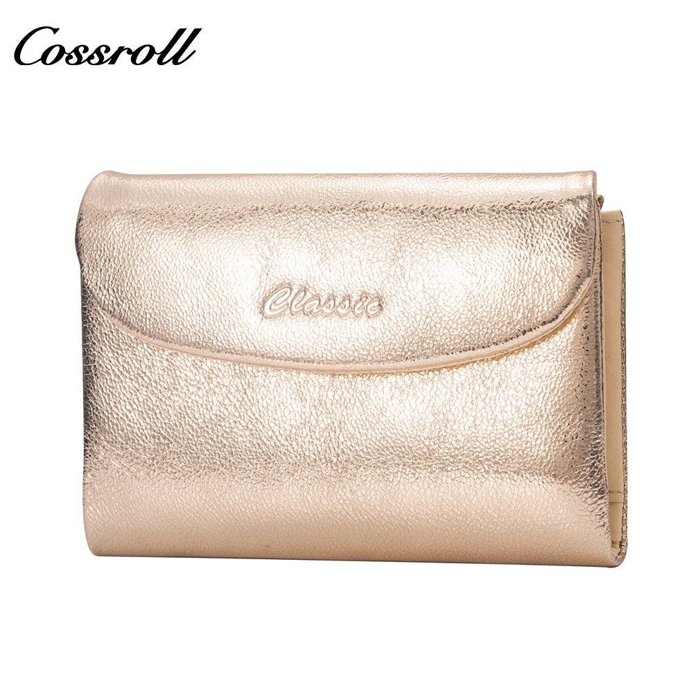 Comfortable New Design handmade leather leather purse women pearl pattern