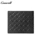 Men's Diamond Quilted Genuine Leather Bifold Wallet, Multi-Slot Ultra Slim Short Purse for Business & ID Cards