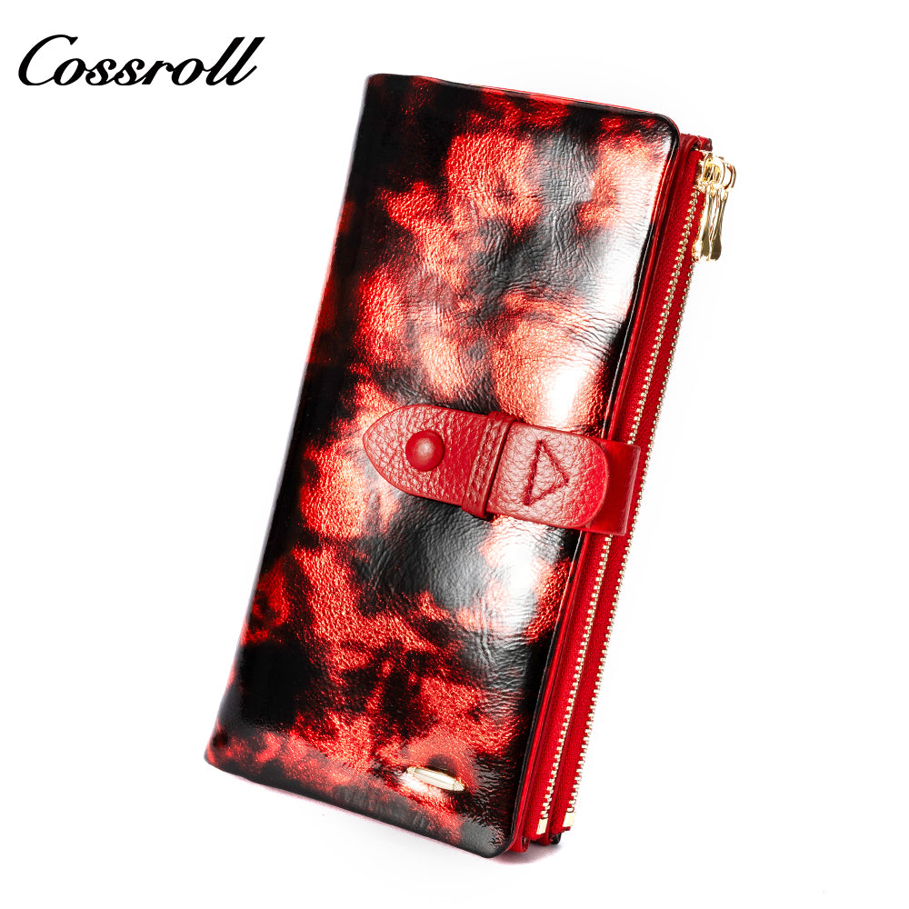 Most Selling Products  manufactory for women geniune leather wallet patent leather