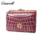 Innovative design Women's purse Real leather purse multi-carte checked leather