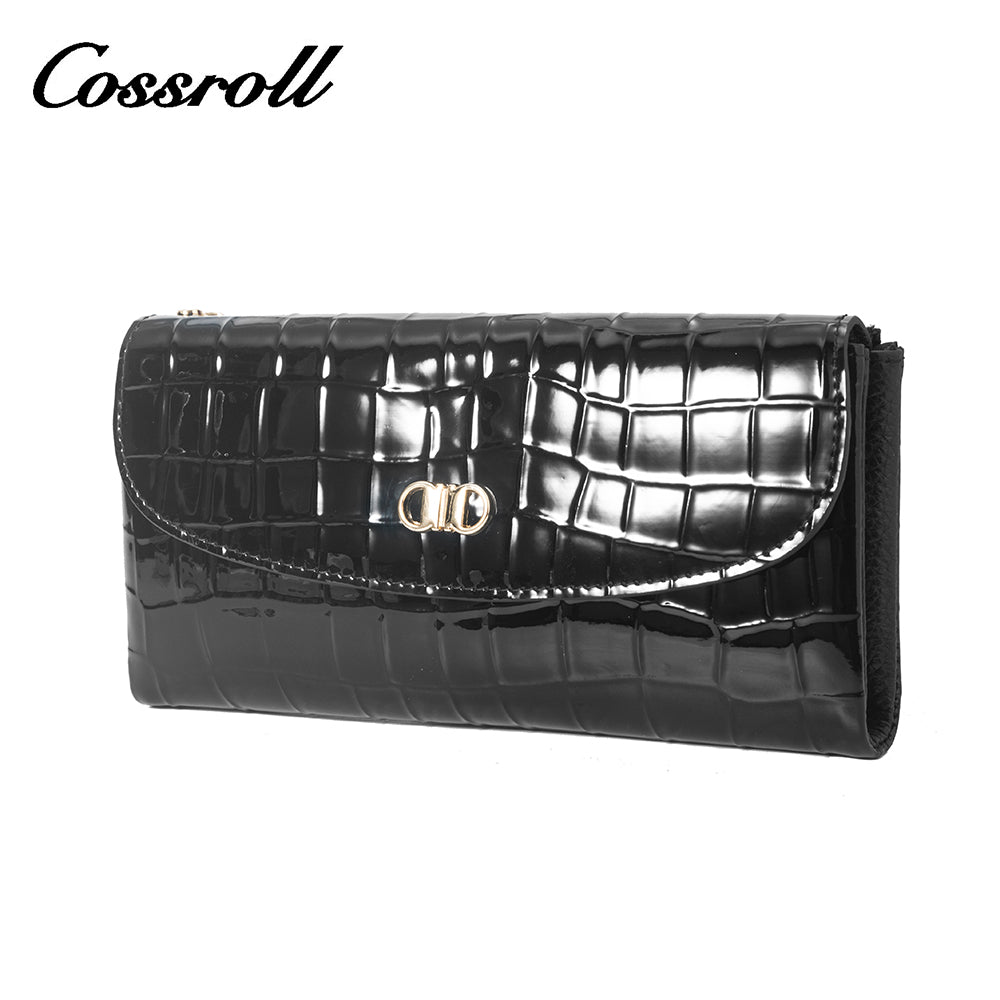 2023 Best New Products dark blue long leather wallet women With Top Selling