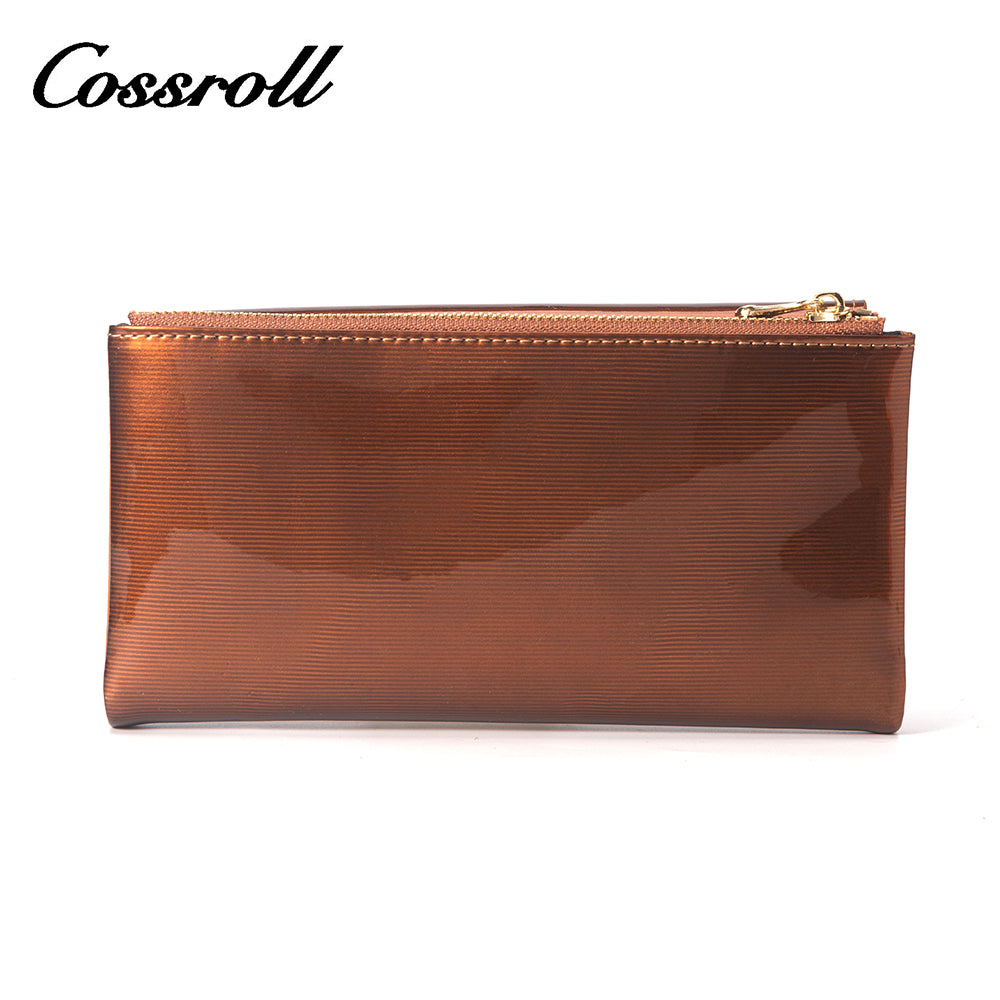 Custom Private Label brown leather wallet for women With Wholesaler