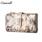 Manufacturers customized serpentine leather purse women's long cowhide women's multi-layer multi-card large capacity