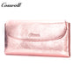 China Factory Seller handmade leather leather purse women pearl pattern