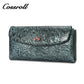 Explosive Models date red long leather wallet women's With Wholesale hot style