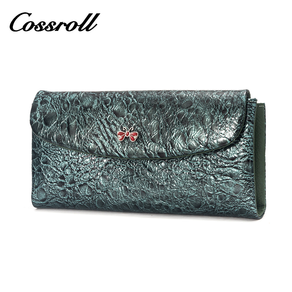 Explosive Models date red long leather wallet women's With Wholesale hot style