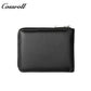 Men's multifunctional zipper card wallet money clip business simple men's leather wallet short wallet