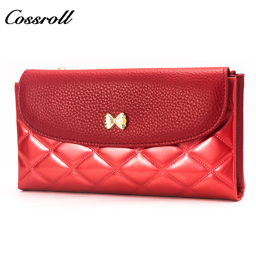 The Best China good quality leather purse women patent leather