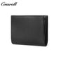 Men's Genuine Leather Bifold Short Wallet, Business Plain Cowhide Ultra Slim Multi-Slot Card Holder, Minimalist Men's Purse