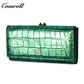 Europe and the United States three fold crocodile leather wallet women's long money clip multi-card wallet manufacturers customized