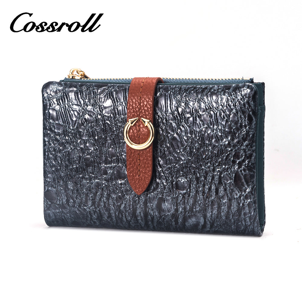 2023 Best New Products dark blue long leather wallet women With Top Selling