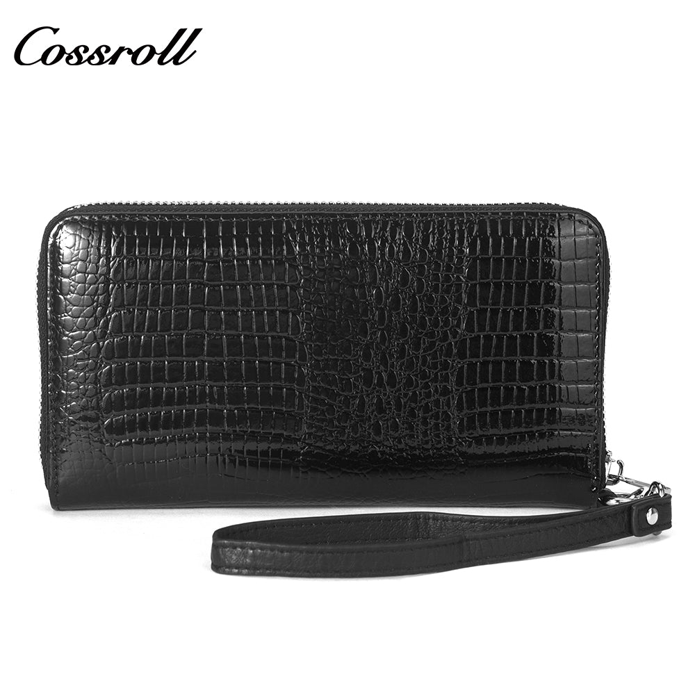 China Factory Supplied Top Quality  Professional Design Leather crocodile texture patent leather