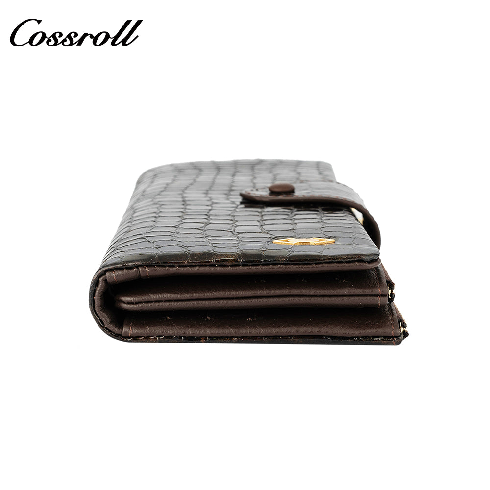 Comfortable New Design green personalised  crocodile texture Genuine Leather