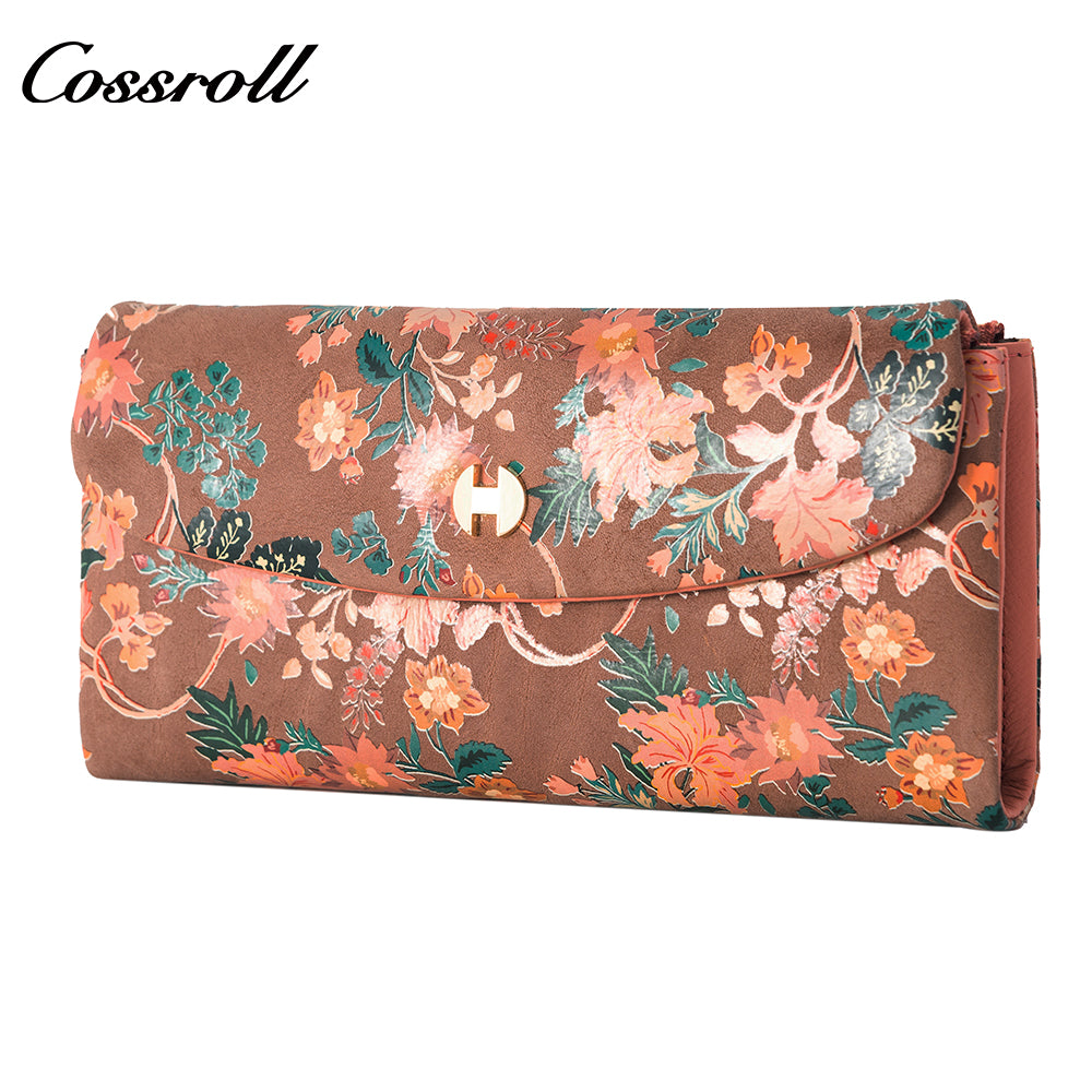 China Professional Customized manufactory for women geniune leather wallet