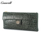 Factory Direct Sale High Quality luxury genuine leather womens  crocodile texture Genuine Leather