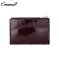 High-grade leather card wallet women oil waxed leather multi card slot coin purse