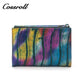 Rainbow genuine leather wallet