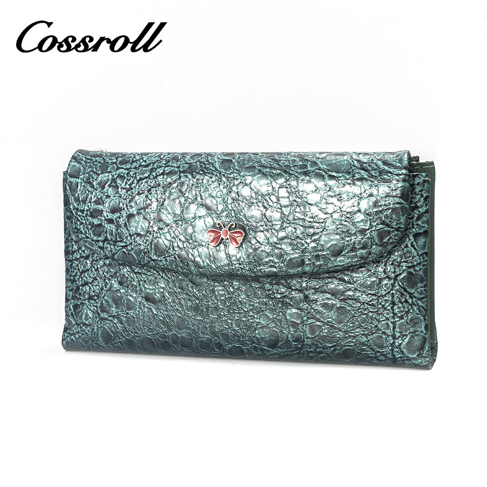 2023 Explosive Models date red long leather wallet women's With Wholesale hot style