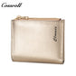 New leather wallet short first layer cowhide women's advanced sense purse small purse for women pearl pattern