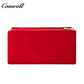 Women's Short Wallet with Multiple Card Slots, Coin Purse, Suede Surface, Magnetic Snap Closure