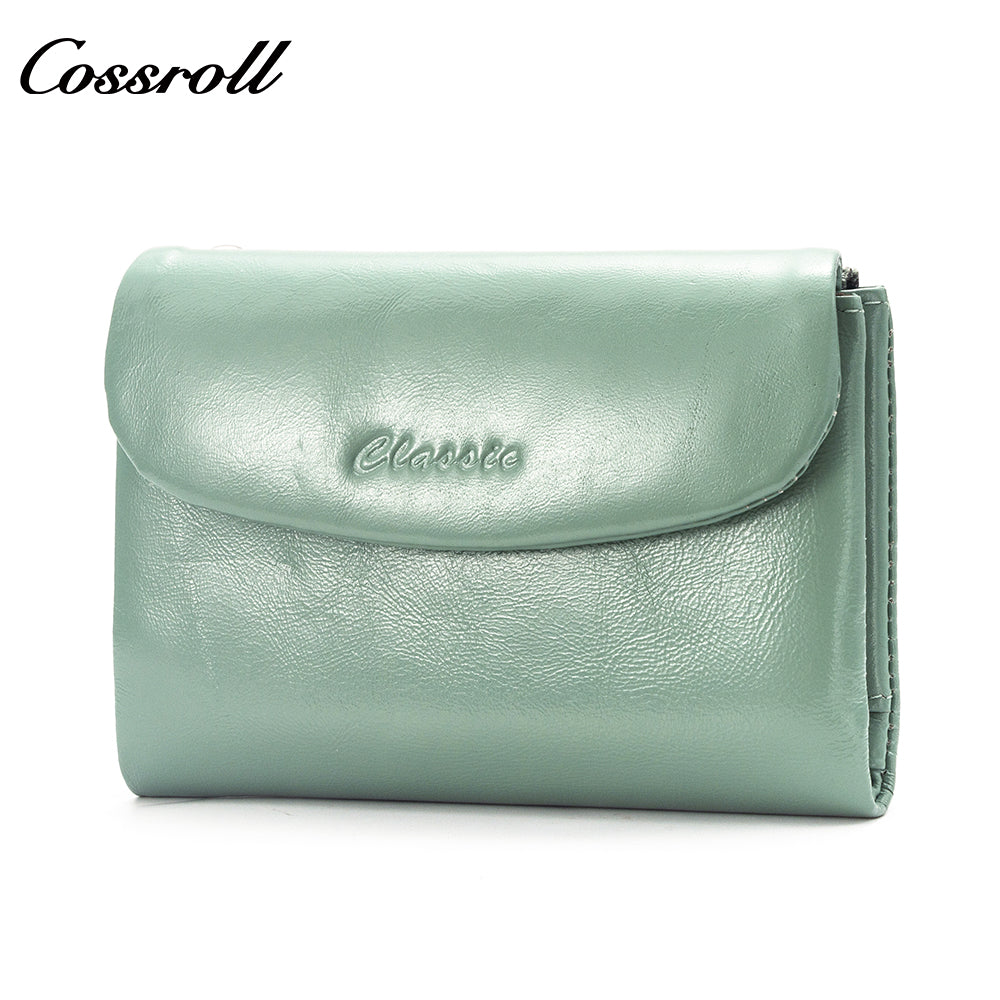 China Hot Sale wallets for women fashionable oil wax leather