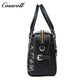 Vintage Embossed Leather Boston Bag for Women, Handbag & Crossbody Purse, High-End Large Capacity Commuter Bag