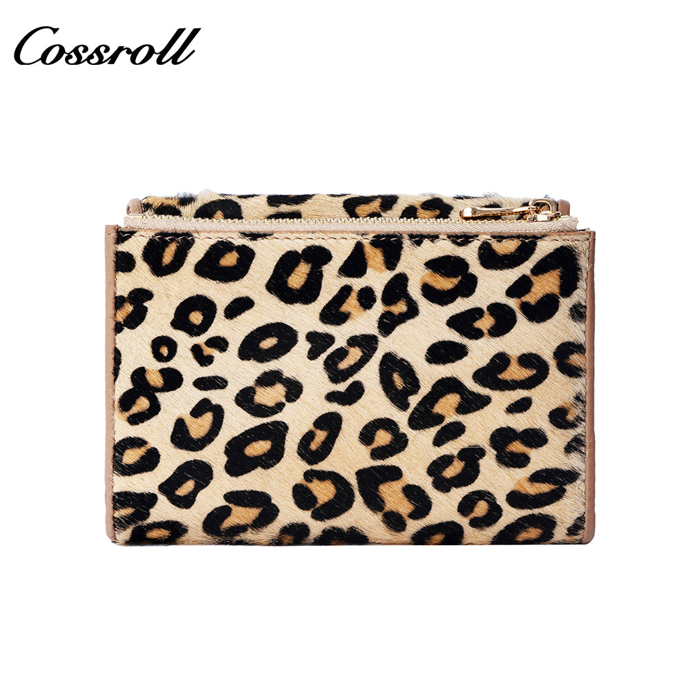 Cross-border Leopard Print Short Women's Coin Purse High-End Multifunctional Coin Holder