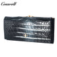 Factory Wholesale Price leather lady crocodile texture Genuine Leather