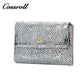 2024 Factory custom foreign trade new wallet female leather python wallet cowhide high-end wallet card bag certificate bag