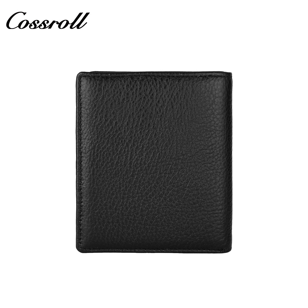 Genuine leather men's wallet head layer cowhide leisure money clip short section