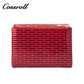 New Material Metal Pattern Short Wallet Genuine Leather