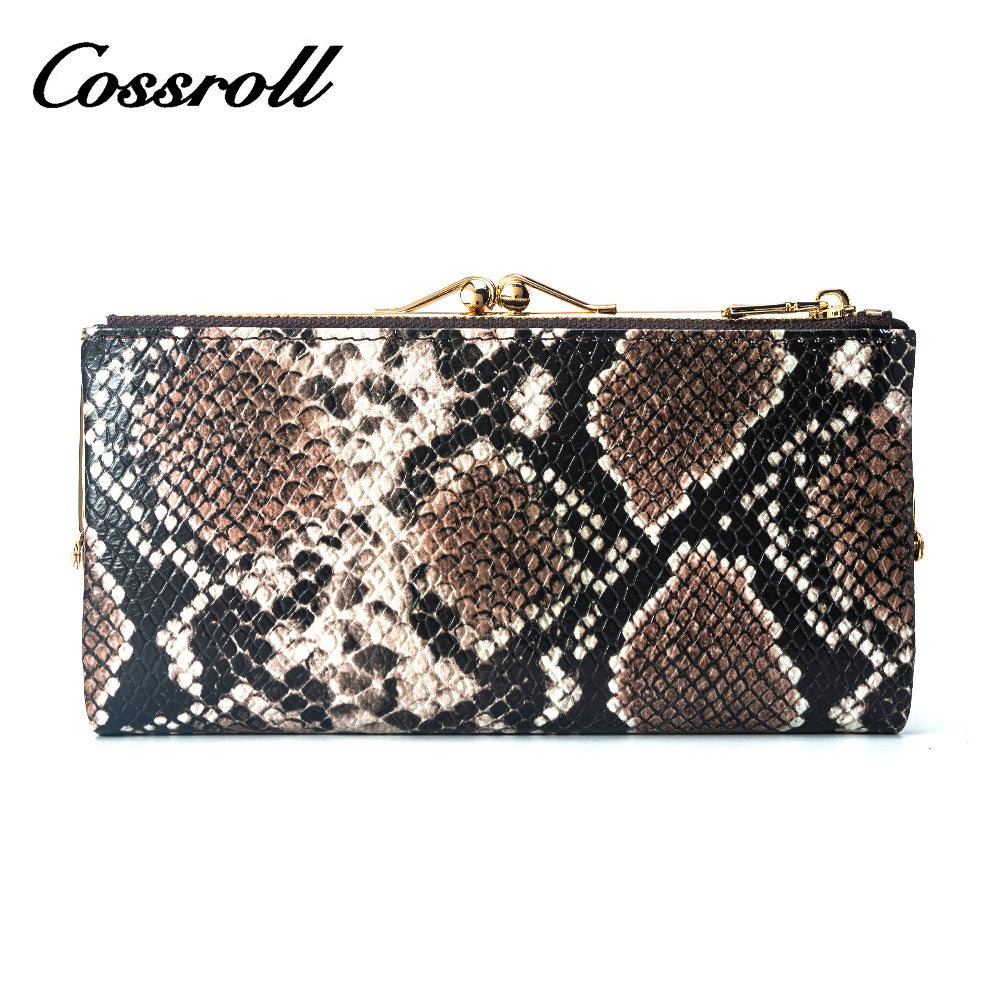 Fashion 2023cell phone wallet hot sale leather custom fashionable long zip women wallet