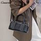 Head layer oil wax cowhide single shoulder crossbody women's bag fashion generous shell bag zipper soft leather handheld