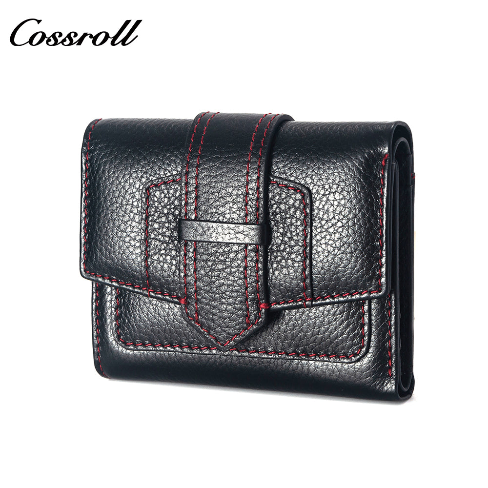 Wholesale High Quality  ladies purse  geniune leather wallet  Lychee leather