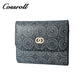 Brand New slim black leather wallet women With High Quality