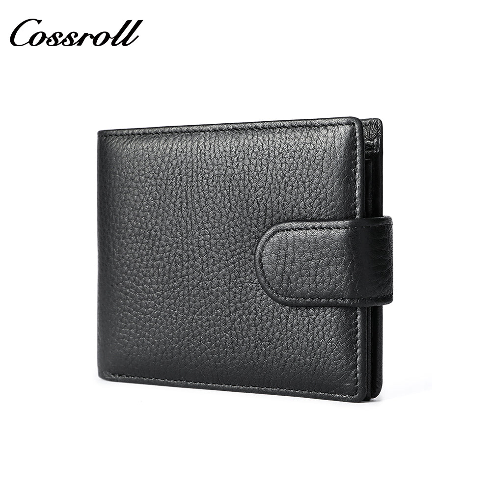 Head Cowhide Man Wallet Genuine Leather Money Clip Horizontal Short Banknote Coin  Soft Leather Plain