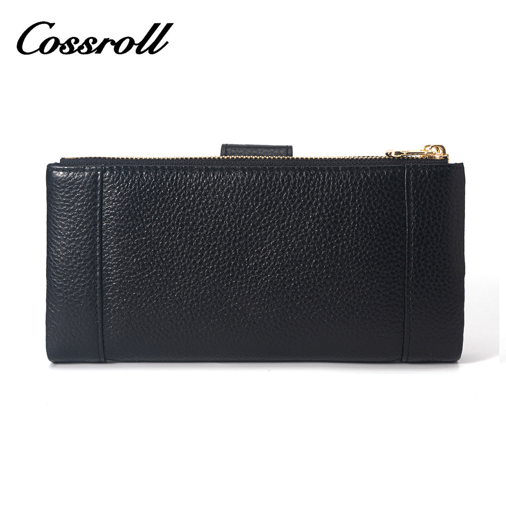 Customized black best leather women's wallet brands With Reply Very Quickly