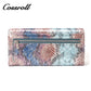 Manufacturers custom foreign trade new wallet female leather short snake wallet cowhide high-end wallet card bag certificate bag